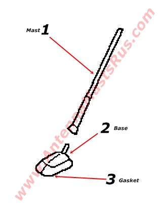 2013 ford fusion on sale antenna base replacement